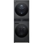 LG WashTower WT1210BBF 12/10 Kg Classe A AI DD Wi-Fi con Pompa di Calore Platinum Black