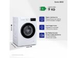 SAMSUNG WW90FG3M05AWET Lavatrice 9 Kg 1400 Giri Classe A Slim 52 cm Vapore Igienizzante - immagine 2