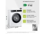SAMSUNG WW90DG6U85LKU3 Lavatrice 9 Kg 1400 Giri AI Ecobubble con Dosaggio Automatico e Wi-Fi - immagine 2