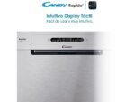 Candy Lavastoviglie a Libera Installazione CF 3C7L0X - 60 cm, Inox, Wi-Fi, Smart Door, Classe C - immagine 7